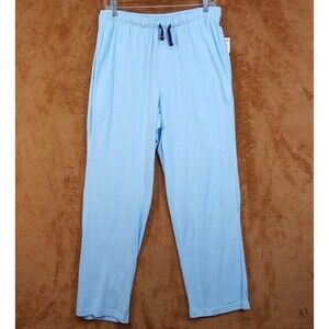 CLUB ROOM Pajama Pants Mens Small Light Blue Straight Leg Drawstring Modal Blend